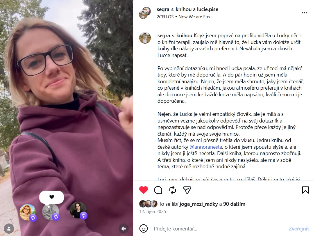 Instagramová reference