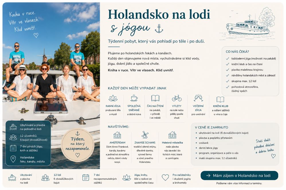 nabídka pobytu Holandsko na lodi